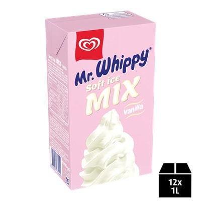 Mr. Whippy® Vanilla soft serve ice cream mix (12x1L)
